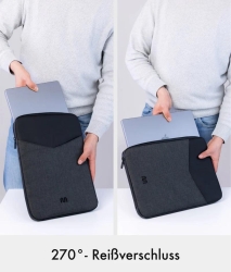 Onemate Laptop Sleeve / 16 schwarz