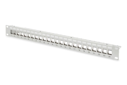 DIGITUS Patchpanel 1HE 24xCat6A Keystone Module geschirmt gr
