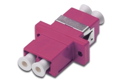 DIGITUS LWL Kupplung LC->LC Multimode Duplex OM4 violet