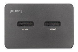 DIGITUS Docking USB-C->NVMe SSD,SATA SSD, SD
