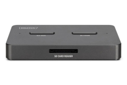 DIGITUS Docking USB-C->NVMe SSD,SATA SSD, SD