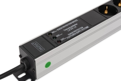 DIGITUS PDU 9-fach 19 Alu. 1HE 2m schwarz
