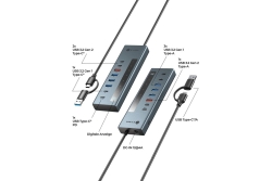 Hub 9-in-1 Hub IcyBox USB 3.2 mit Type-C/Type-A Anschluss