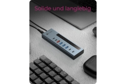 Hub 9-in-1 Hub IcyBox USB 3.2 mit Type-C/Type-A Anschluss