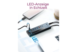 Hub 9-in-1 Hub IcyBox USB 3.2 mit Type-C/Type-A Anschluss