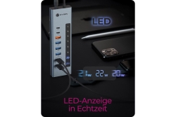 Hub 11-in-1 Hub IcyBox USB 3.2 mit Type-C & Kartenleser