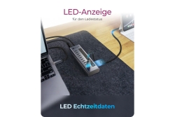 Hub 10-in-1 Hub IcyBox USB 3.2 mit 10 Anschlüssen