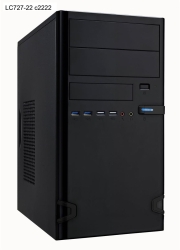 Linkworld PC Gehäuse Micro ATX 7271-22 USB 3.0 Stahl