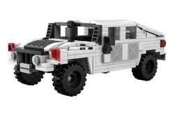 Jamara CaDA Humvee 1:24 Bricks weiß 8+