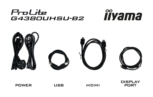 IIYAMA 108cm (43) G4380UHSU-B2 16:9 2xHDMI+2xDP+4xUSB