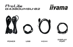 IIYAMA 108cm (43) G4380UHSU-B2 16:9 2xHDMI+2xDP+4xUSB