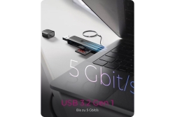 Adapter IcyBox USB 3.2 Gen1 3-in-1 Kartenleser USB Type-C/A
