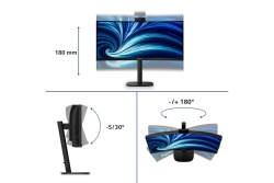 Philips 86,4cm (34,0) 34B2U3600CH 21:09 2xHDMI+DP+USB-C bl.