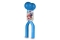 Jamara Schneeballzange Duo 38cm blau