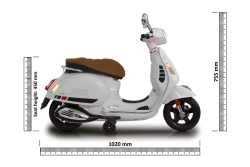 Jamara Ride-on Vespa GTS 125 mintgrün Li-Power 12.6