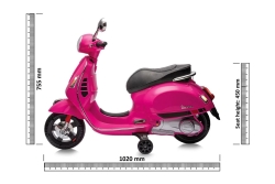 Jamara Ride-on Vespa GTS 125 pink Li-Power 12.6