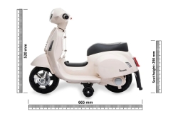 Jamara Ride-on Vespa mini weiß Li-Power 8.4