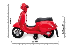 Jamara Ride-on Vespa mini rot Li-Power 8.4
