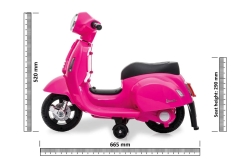 Jamara Ride-on Vespa mini pink Li-Power 8.4