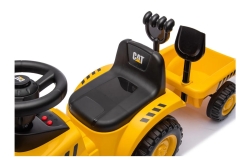 Jamara Rutscher Caterpillar Traktor mit Anhänger 2in1 gelb