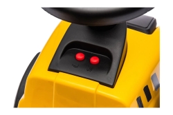 Jamara Rutscher Caterpillar Traktor mit Anhänger 2in1 gelb