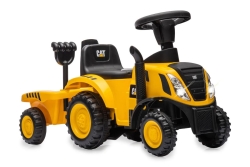 Jamara Rutscher Caterpillar Traktor mit Anhänger 2in1 gelb