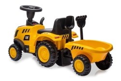 Jamara Rutscher Caterpillar Traktor mit Anhänger 2in1 gelb