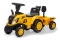 Jamara Rutscher Caterpillar Traktor mit Anhänger 2in1 gelb