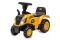 Jamara Rutscher Caterpillar Traktor mit Anhänger 2in1 gelb