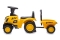 Jamara Rutscher Caterpillar Traktor mit Anhänger 2in1 gelb