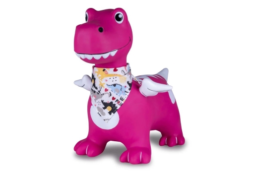 Jamara Hüpftier Dino mit Flügel HoppyDoo mit Pumpe pink