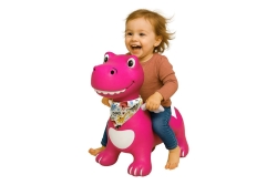 Jamara Hüpftier Dino mit Flügel HoppyDoo mit Pumpe pink