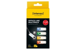 Intenso USB Stick Office Line 64GB USB 3.2 GEN 1X1 multipack