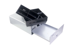 Equip Kassenschublade 4Schein-/4Münzfächer RJ11 POS Silber