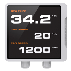 COUGAR CPU Wasserkühlung Poseidon Vistek Pro 360,ARGB,Weiß