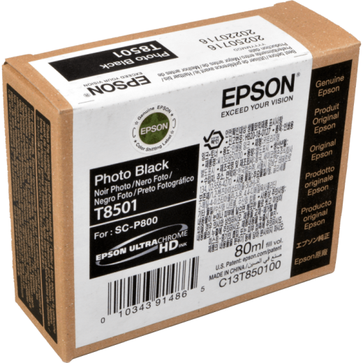 Epson Tinte C13T850100 foto schwarz T8501