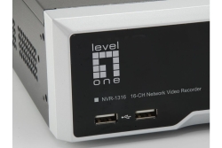 LevelOne Netzwerk Videorekorder 16-Kanal/ 4xHDD/12MP/GEMINI