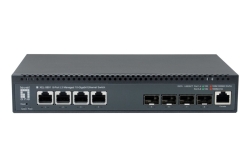 LevelOne Switch 4x10GE/4x10GSFP+ 19 Managed L3