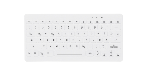 Contour ACTIVE KEY Mini Hygiene Tastatur Ultraflat weiß