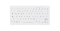 Contour ACTIVE KEY Mini Hygiene Tastatur Ultraflat weiß