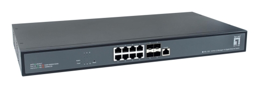 LevelOne Switch 8x10GE/4x10GSFP+ 19 Managed L3