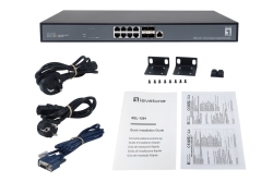 LevelOne Switch 8x10GE/4x10GSFP+ 19 Managed L3