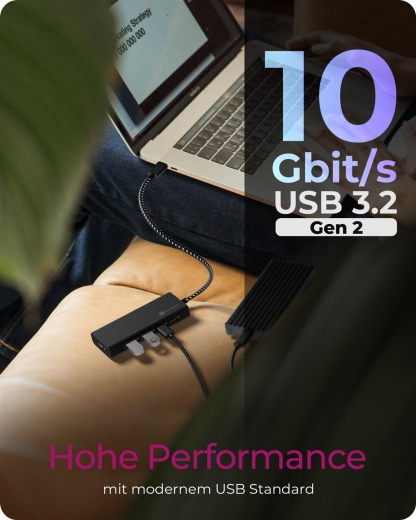 Hub 4-Port IcyBox USB 3.2 IB-Hub1436-CPD