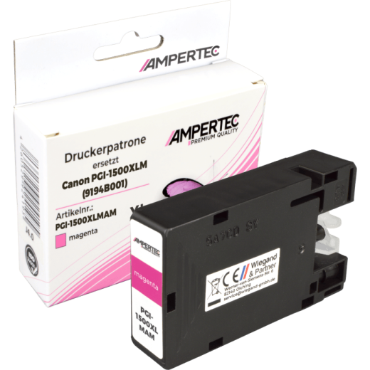 Ampertec Tinte ersetzt Canon PGI-1500XLM magenta