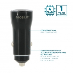 Mobilis Energia Charger 20W Car Charger USB-C Soft Bag