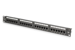 DIGITUS Patchpanel 1U 24-Port LSA Cat6 8P8C ungeschirmt