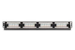 DIGITUS Patchpanel 1U 24-Port LSA Cat6 8P8C ungeschirmt
