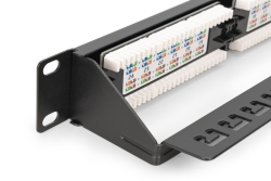 DIGITUS Patchpanel 1U 24-Port LSA Cat6 8P8C ungeschirmt