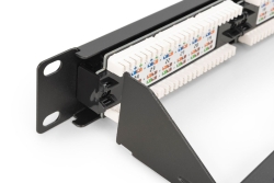 DIGITUS Patchpanel 1U 24-Port LSA Cat6 8P8C ungeschirmt
