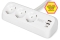 DIGITUS Steckdosenleiste 2x + 2USB 1,5m 12W 30W weiß